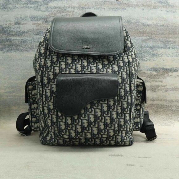 100% Authentic Dior Navy & Black Cloth Backpack - Picture 2 of 12